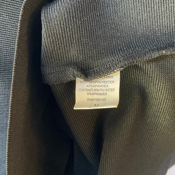 Love J Women Mini Dress size M Sleeveless Deep Cut Sexy Simple Solid Black NWT - Picture 9 of 10